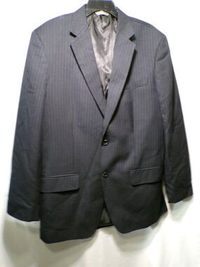 Merona Men's 42 Long Pinstripe Suit Jacket Blazer Notch Lapel Vintage